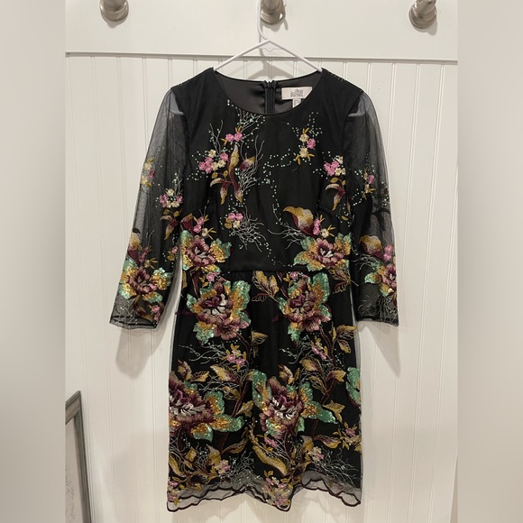 Beautiful Badgely Mishka appliqué dress size 4 - Picture 1 of 3